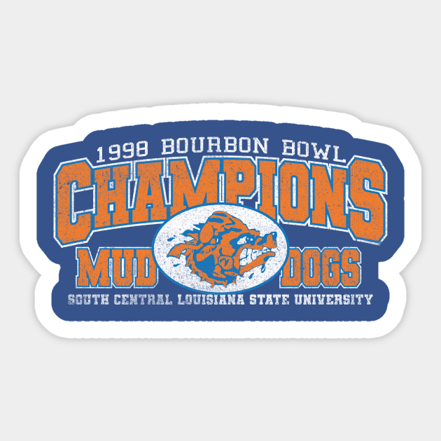 1998 Bourbon Bowl Champions The Waterboy Sticker TeePublic